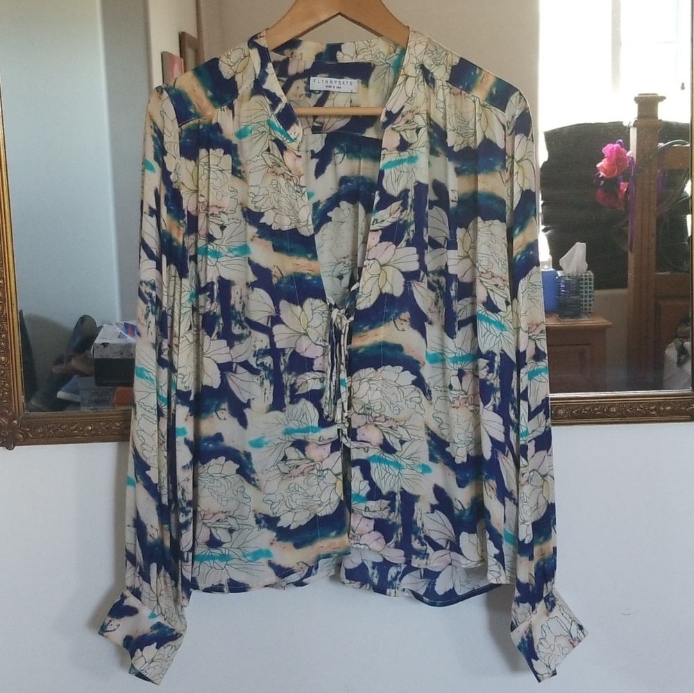 Flynn Skye Get Away Top  in Blue Moonshine